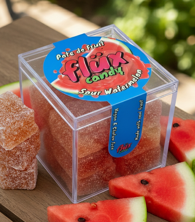 Sour Watermelon Pâte de Fruit